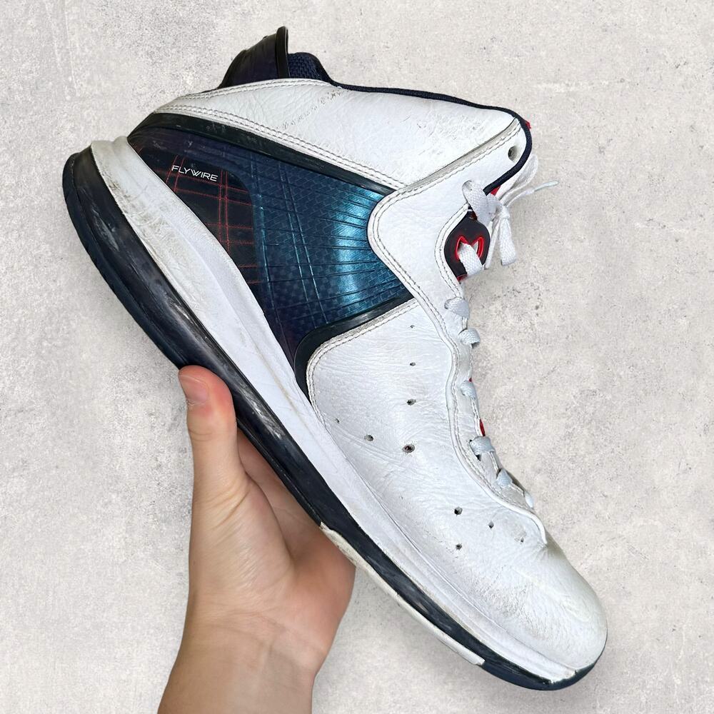 Vintage Y2K Nike Lebron 8 Basketball Shoe Mens 14 Red Blue Veterans Day 2010 - Picture 4 of 8